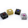Cross-border foreign trade sources: jewelry, gold and silver, retro metal packaging boxes, accessory gift boxes, 4.8*4.5cm Item Picture